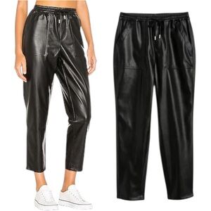 BLANK NYC REVOLVE No Guidance Joggers Vegan Leather Drawstring Pants Size 28